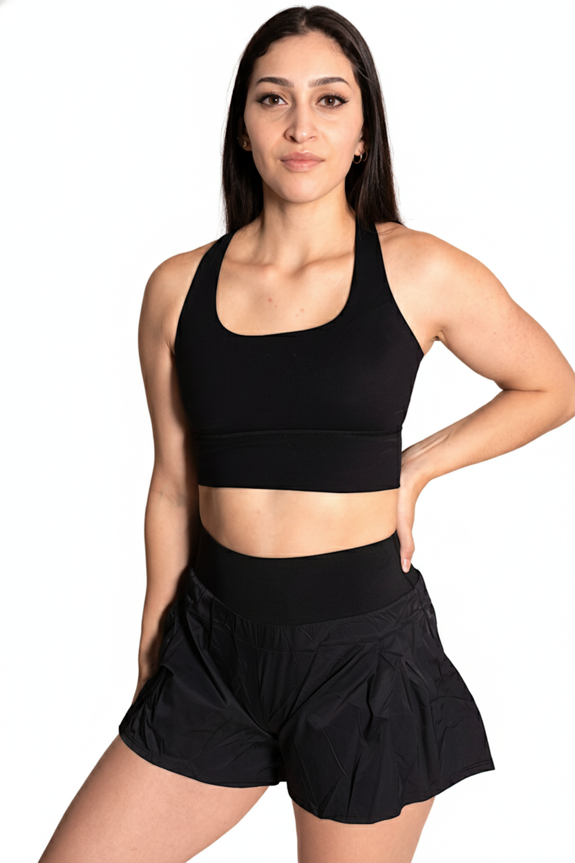 High supportive Cross-back sports bra