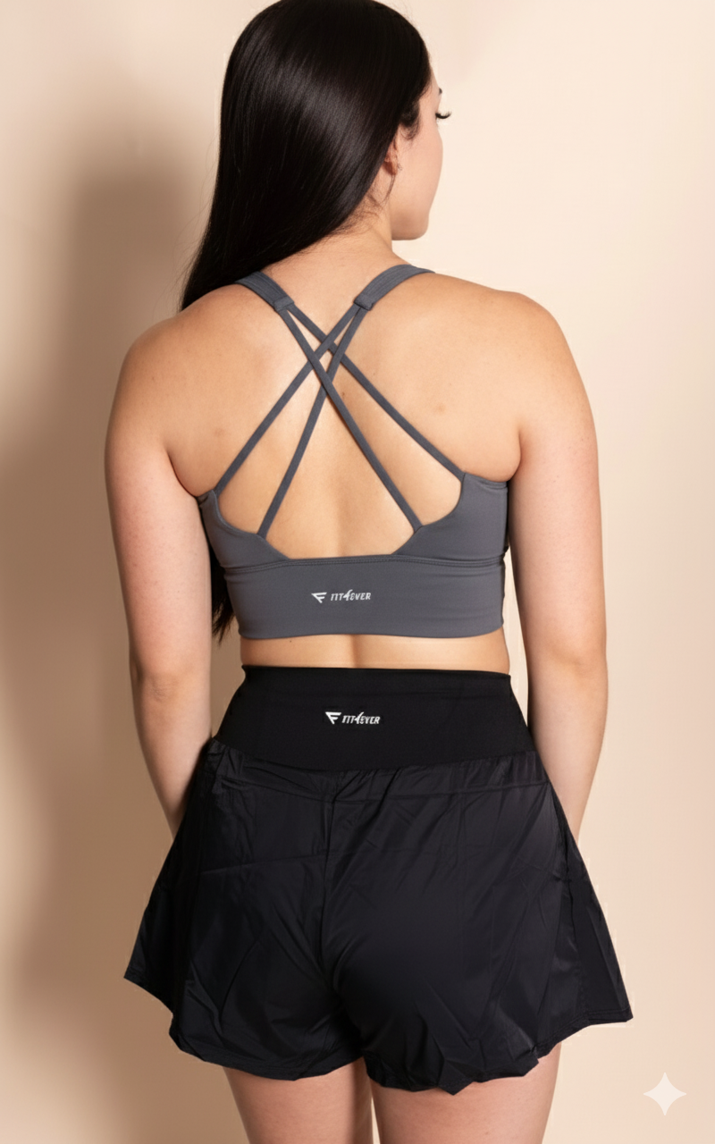 High supportive Cross-back sports bra