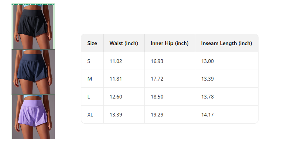 High Waisted Active Shorts